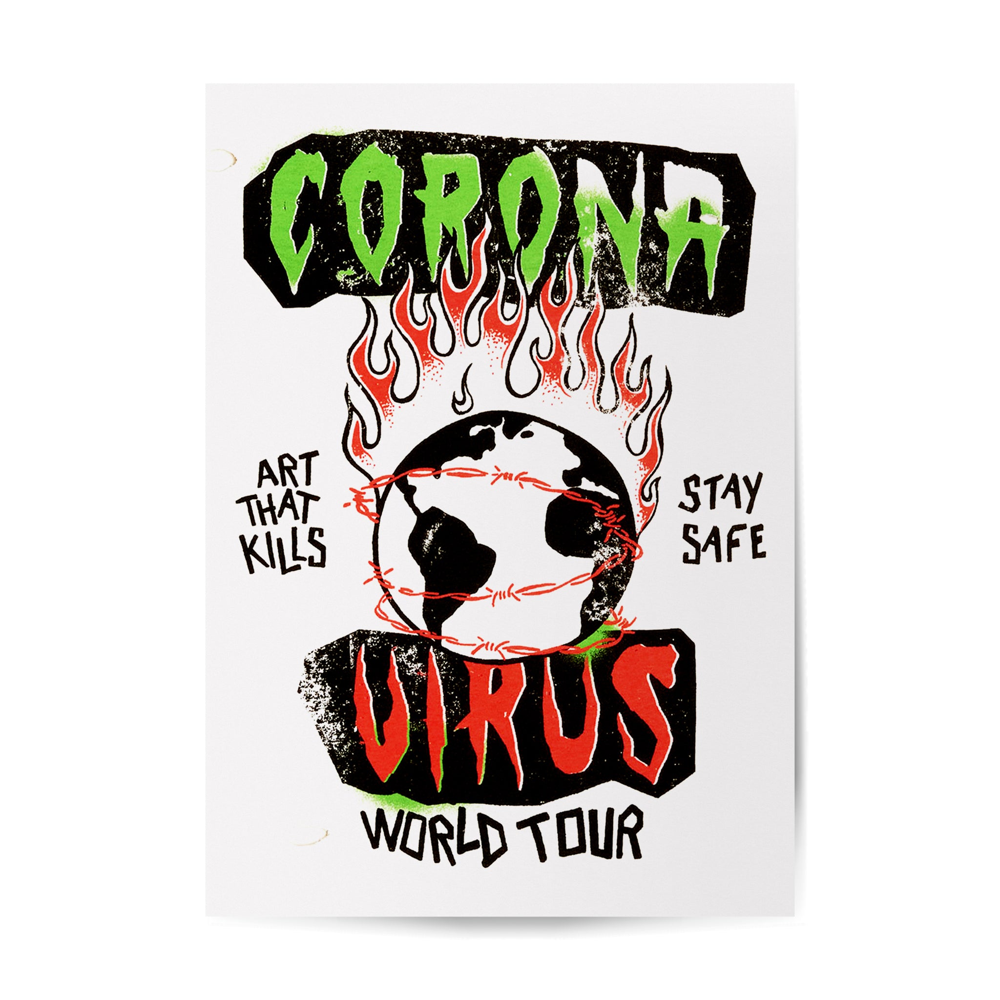 GALLERY DEPT. CORONA X ART THAT KILLS POSTER | WHITE