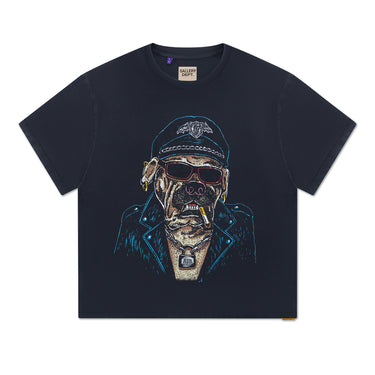 FS - OCT BIKER DOG TEE - VINTAGE BLACK TOPS GALLERY DEPARTMENT LLC
