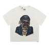 MI - OCT BIKER DOG TEE - LIGHT ARCHIVAL WHITE TOPS GALLERY DEPARTMENT LLC