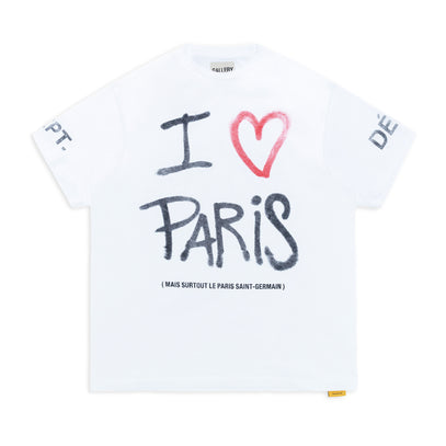 MI - I LOVE PSG TEE - CLEAN WHITE TOPS GALLERY DEPARTMENT LLC