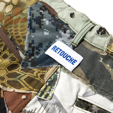 RETOUCHE CAMO PATCHWORK KENZIE SHORT BOTTOMS GALLERY DEPARTMENT LLC