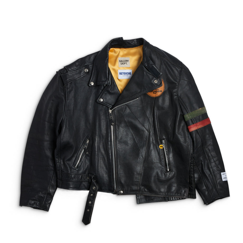 FS - RETOUCHE BURTON MOTORCYCLE JACKET - BLACK OUTERWEAR GALLERY DEPARTMENT LLC   