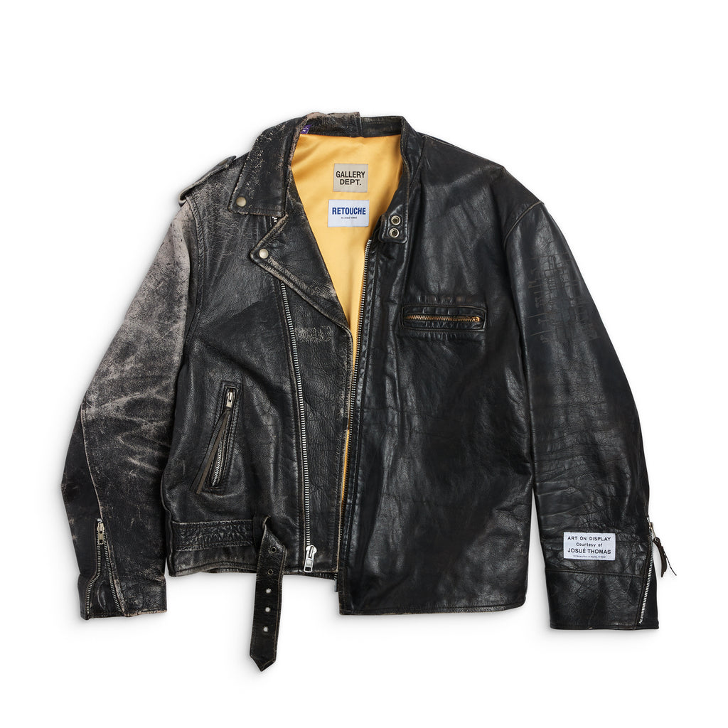 FS - RETOUCHE BURTON MOTORCYCLE JACKET - BLACK OUTERWEAR GALLERY DEPARTMENT LLC   