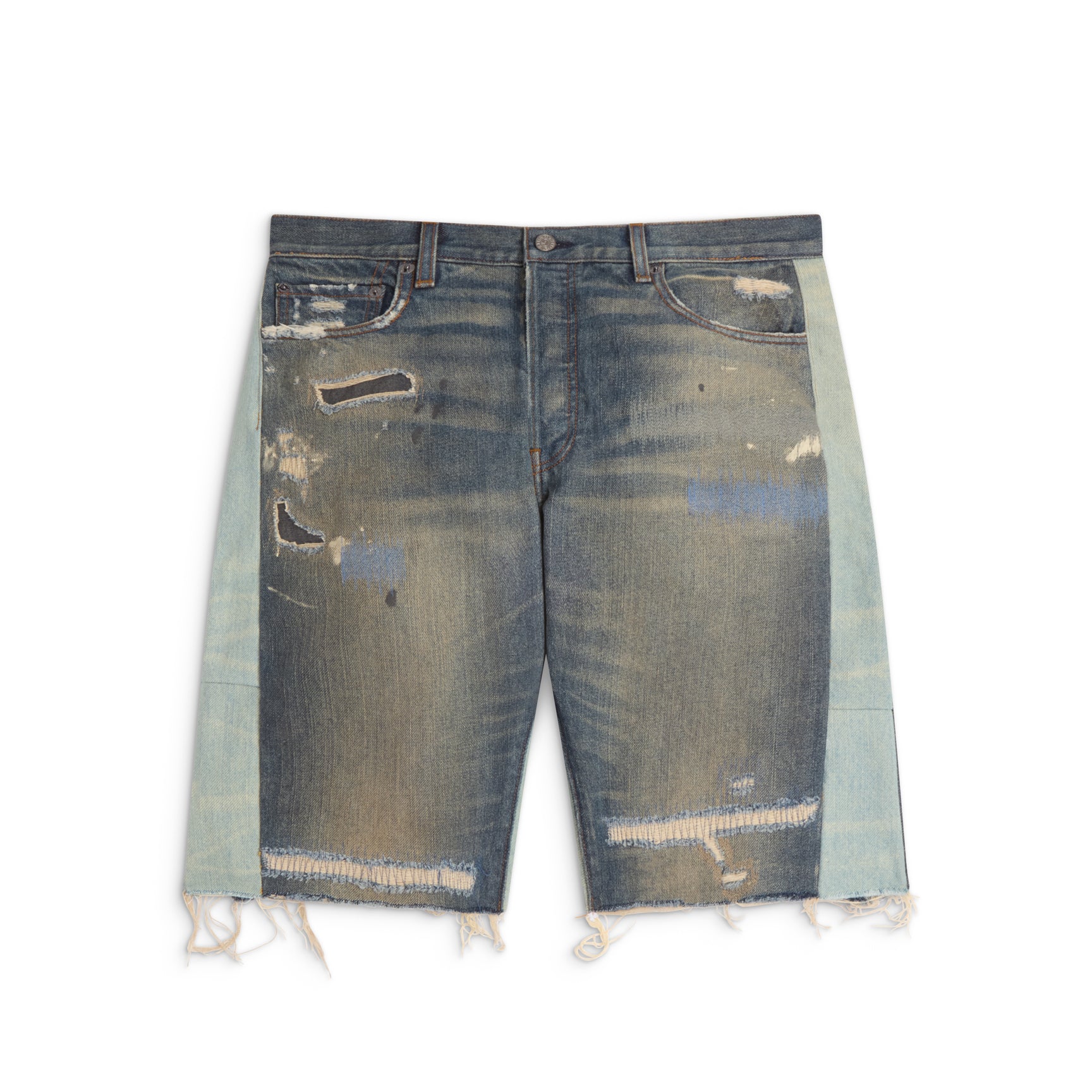 GALLERY DEPT. デニムショートパンツ M GALLERY DEPT. PATCHWORK DENIM ZUMA SHORTS | BLUE