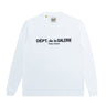 MI - FRENCH LOGO LUX L/S TEE - CLEAN WHITE TOPS GALLERY DEPARTMENT LLC