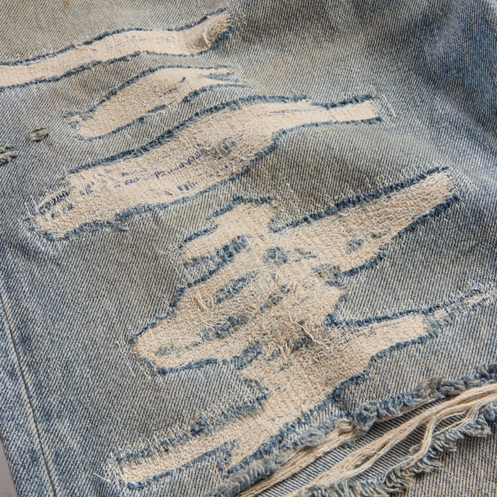 Demin Tear Rug GALLERY DEPT. TEAR DENIM | LIGHT WASH INDIGO