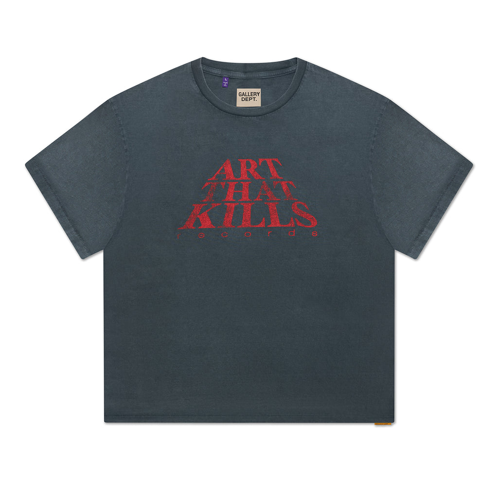 MI - THE FORCE LOGO TEE - LIGHT VINTAGE BLACK TOPS GALLERY DEPARTMENT LLC