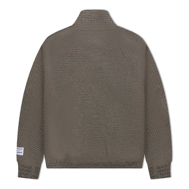 MI - TRACK JACKET - OLIVE MICRO PLAID OUTERWEAR GALLERY DEPARTMENT LLC