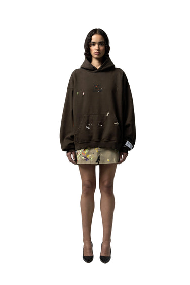 FRENCH LOGO PAINTED HOODIE SWEATSHIRTS GALLERY DEPARTMENT LLC