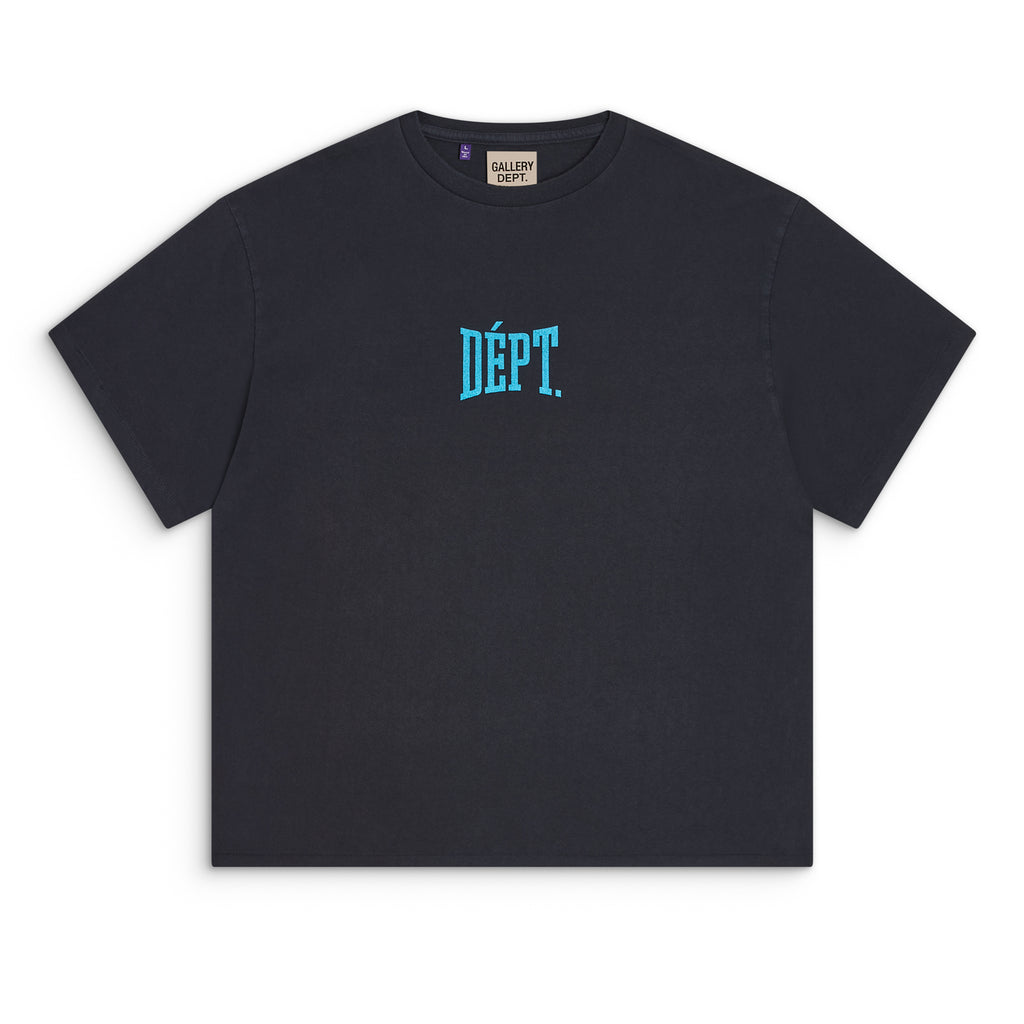 FS - DEPT GYM LOGO TEE - VINTAGE BLACK TOPS GALLERY DEPARTMENT LLC   