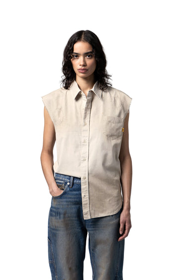 TRUCKER SLEEVELESS MARLEY TOPS GALLERY DEPARTMENT LLC