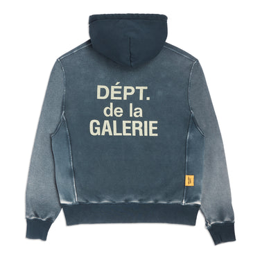 REVERSIBLE NAVY FRENCH LOGO HOODIE SWEATSHIRTS GALLERY DEPARTMENT LLC   