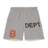 DEPT LOGO 8 SWEAT SHORTS BOTTOMS GALLERY DEPARTMENT LLC   