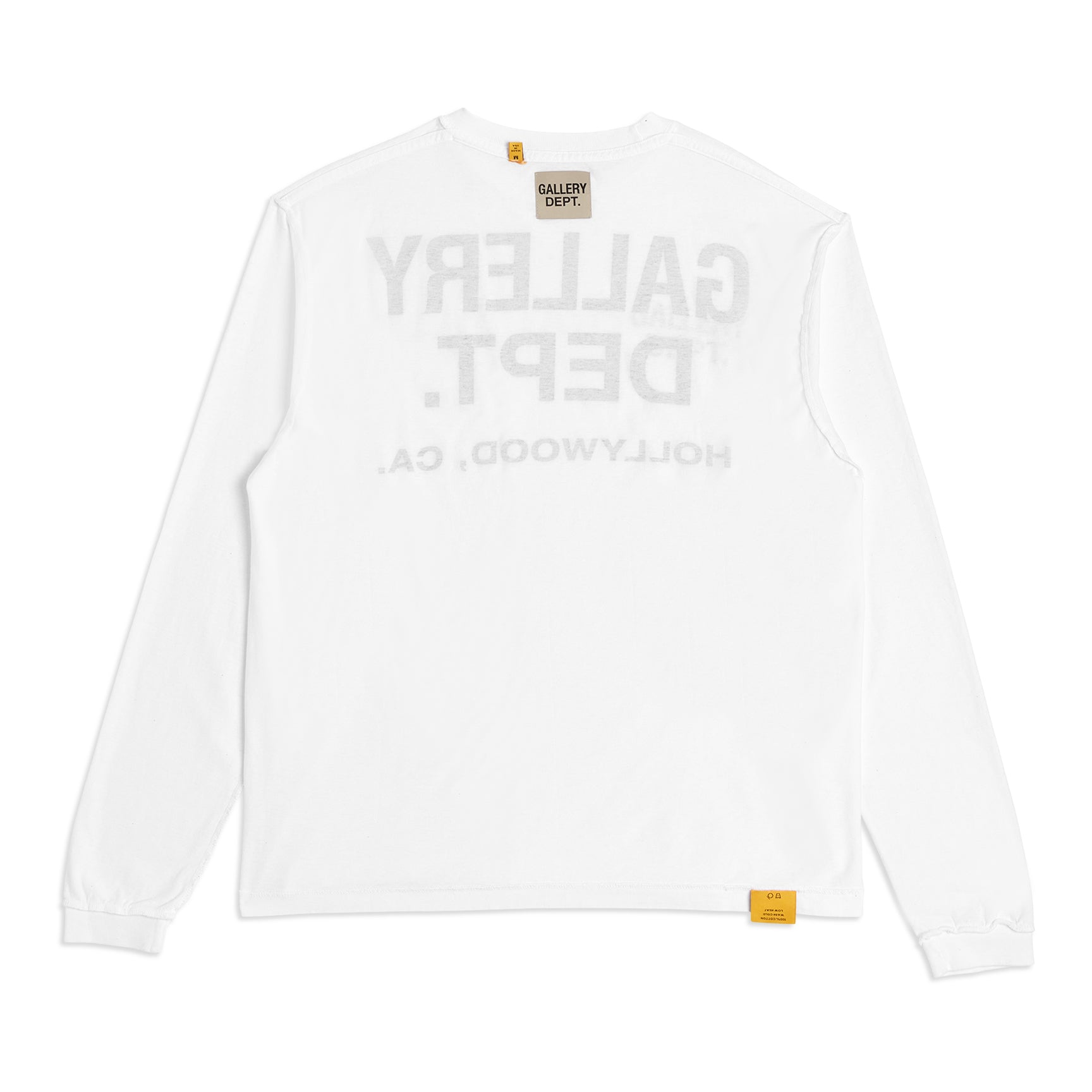GALLERY DEPT LONG SLEEVE TEE (白 / Mサイズ) GALLERY DEPT. ART THAT KILLS REVERSIBLE LONG SLEEVE TEE | WHITE