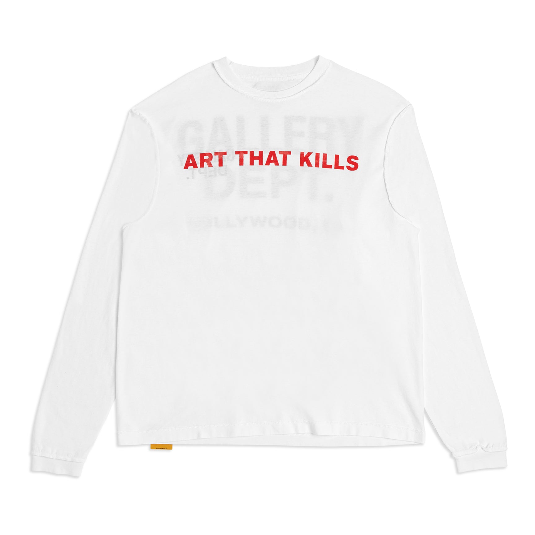 GALLERY DEPT. ART THAT KILLS REVERSIBLE LONG SLEEVE TEE | WHITE