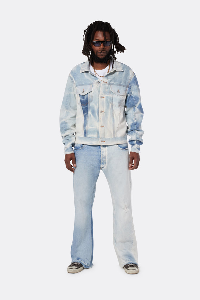 SUN-FADED ANDY DENIM JACKET OUTERWEAR GALLERY DEPARTMENT LLC   