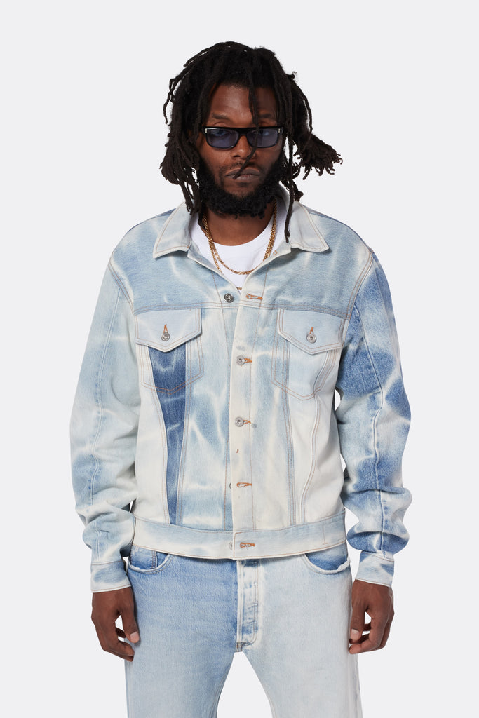 SUN-FADED ANDY DENIM JACKET OUTERWEAR GALLERY DEPARTMENT LLC   