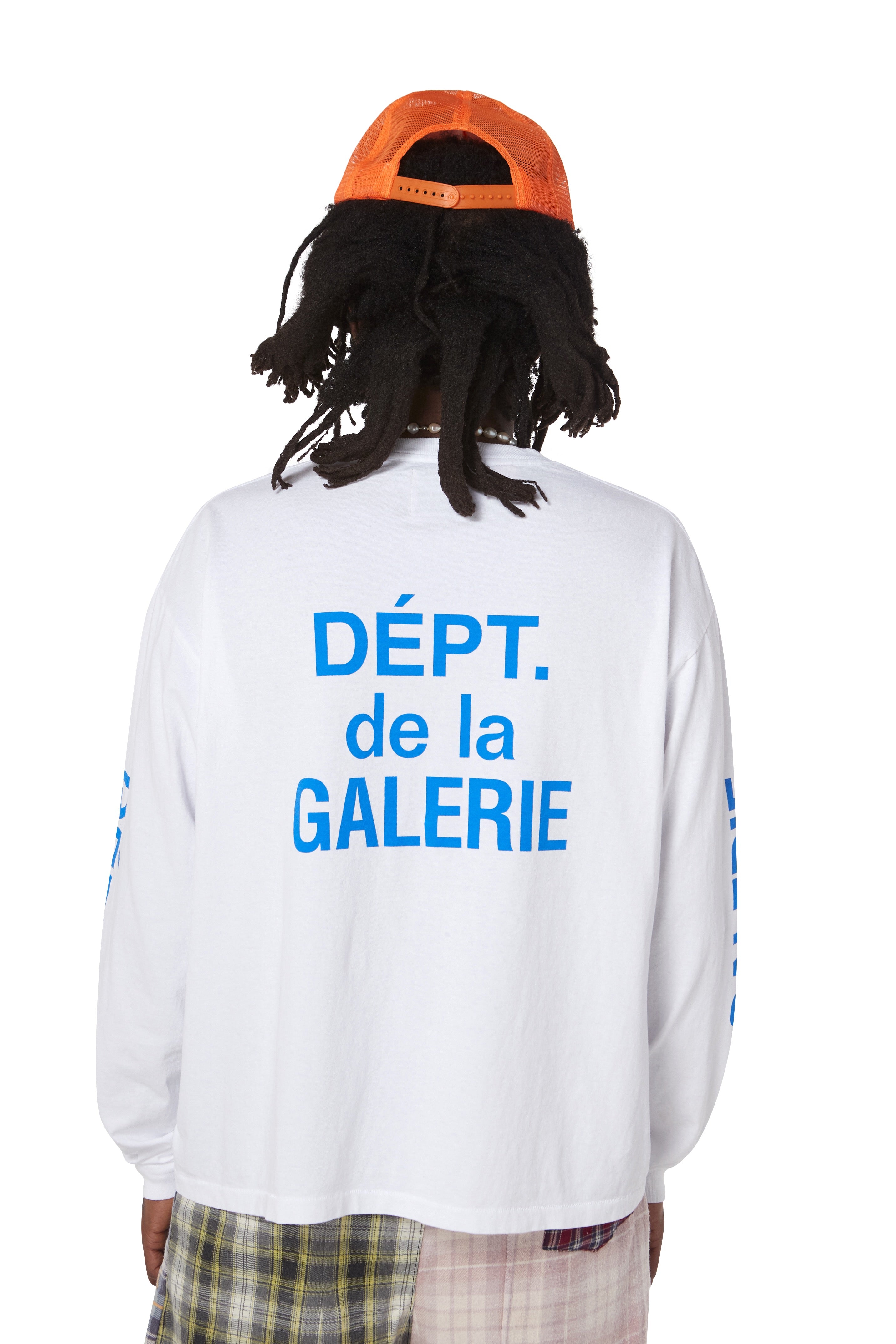 FRENCH COLLECTOR LONG SLEEVE WHITE T-SHIRT – Gallery Dept - online | Rundhalsshirts