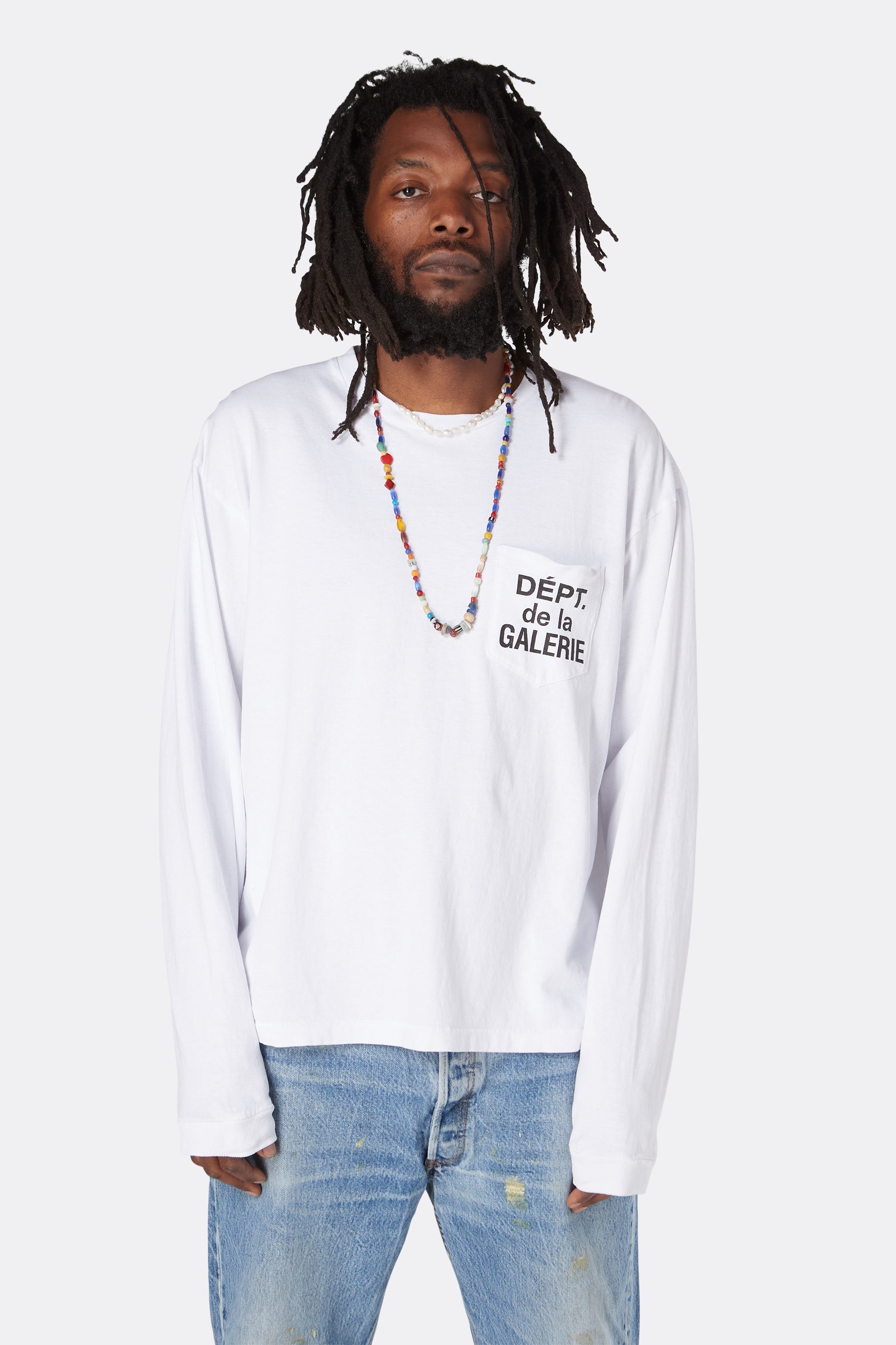 FRENCH L/S POCKET TEE TOPS GALLERY DEPARTMENT LLC   