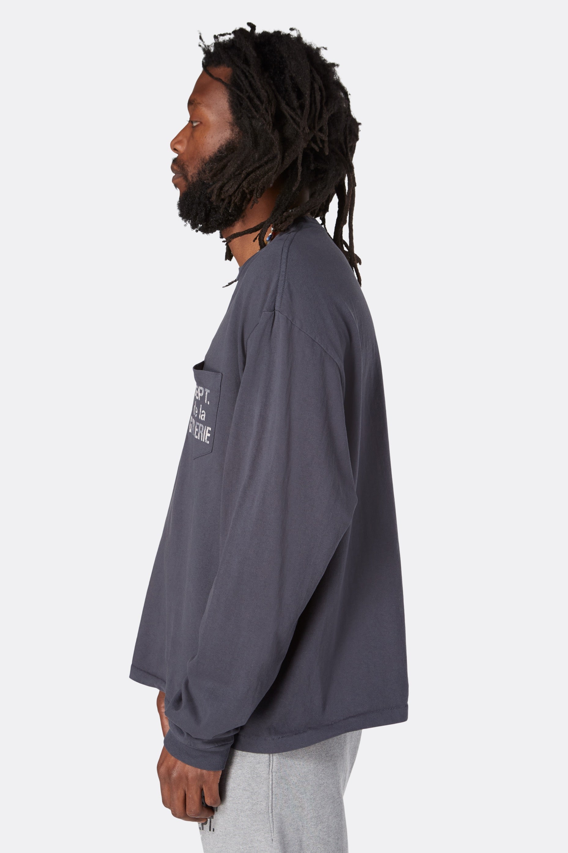 GALLERY DEPT. FRENCH L/S POCKET TEE | BLACK