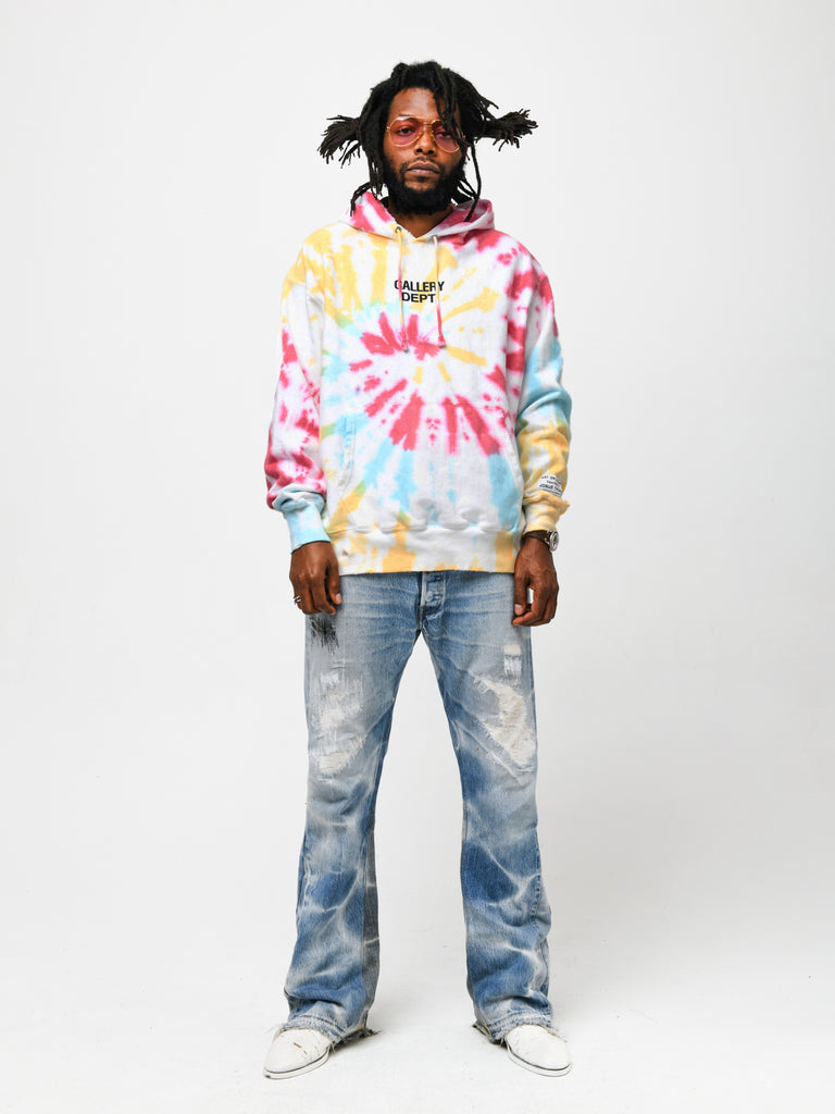 MARINA TIE DYE HOODIE SWEATSHIRTS GALLERY DEPARTMENT LLC   