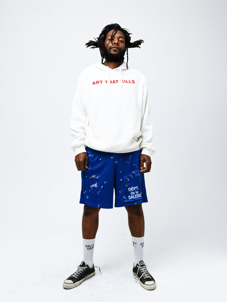 STOP BEING RACIST REVERSIBLE ATK HOODIE SWEATSHIRTS GALLERY DEPARTMENT LLC   