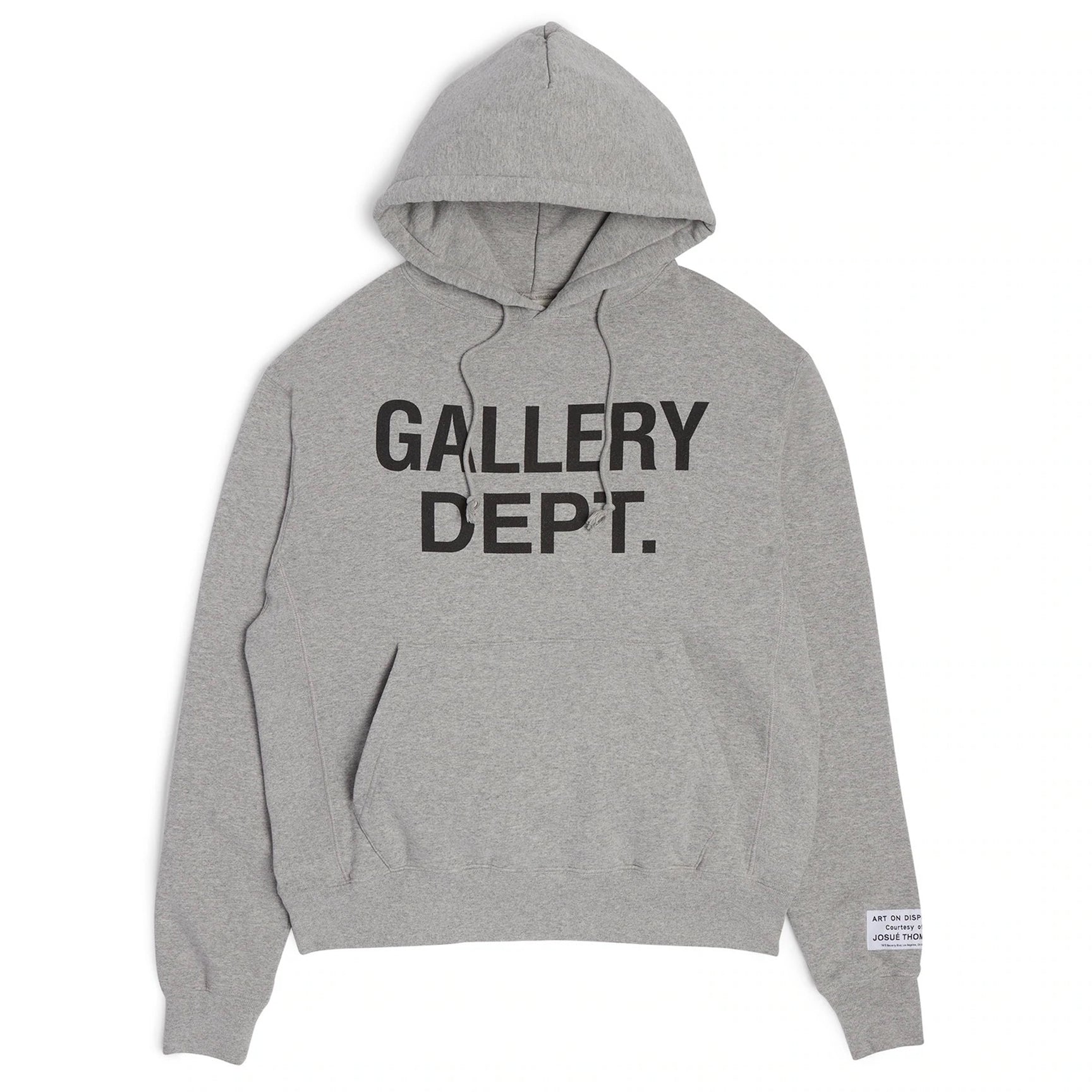 GALLERY DEPT. GD CENTER LOGO HOODIE | HEATHER GREY